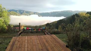 Das Bild zeigt eine ruhige Landschaft mit einem Gewässer, einem Holzzaun und einer Grasfläche, die ein Gefühl von Ruhe und natürlicher Schönheit hervorruft.