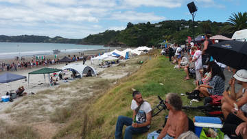 beach gathering