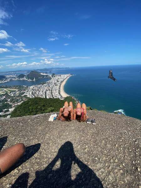 Workawayers Carmen and Victoria sightseeing in Rio de Janeiro